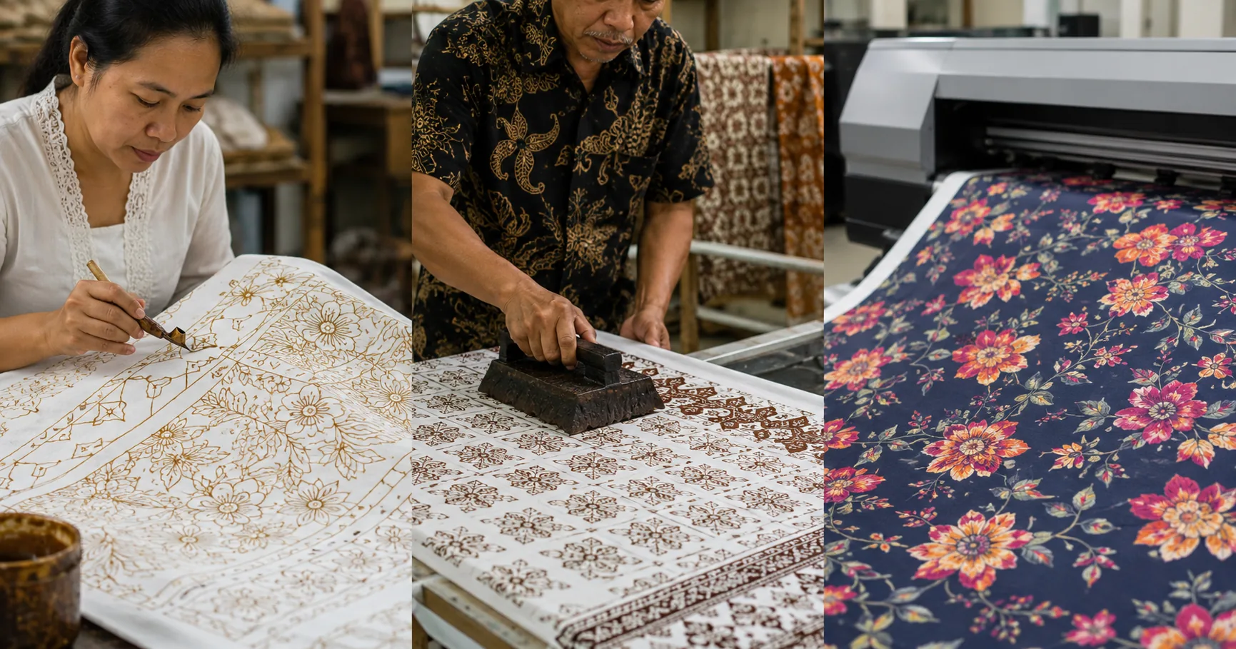 Perbedaan Batik Tulis, Cap, dan Print Digital